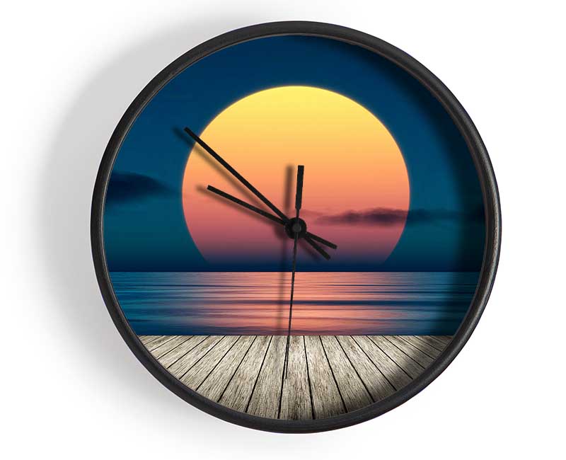 Boardwalk Sun Clock - Wallart-Direct UK