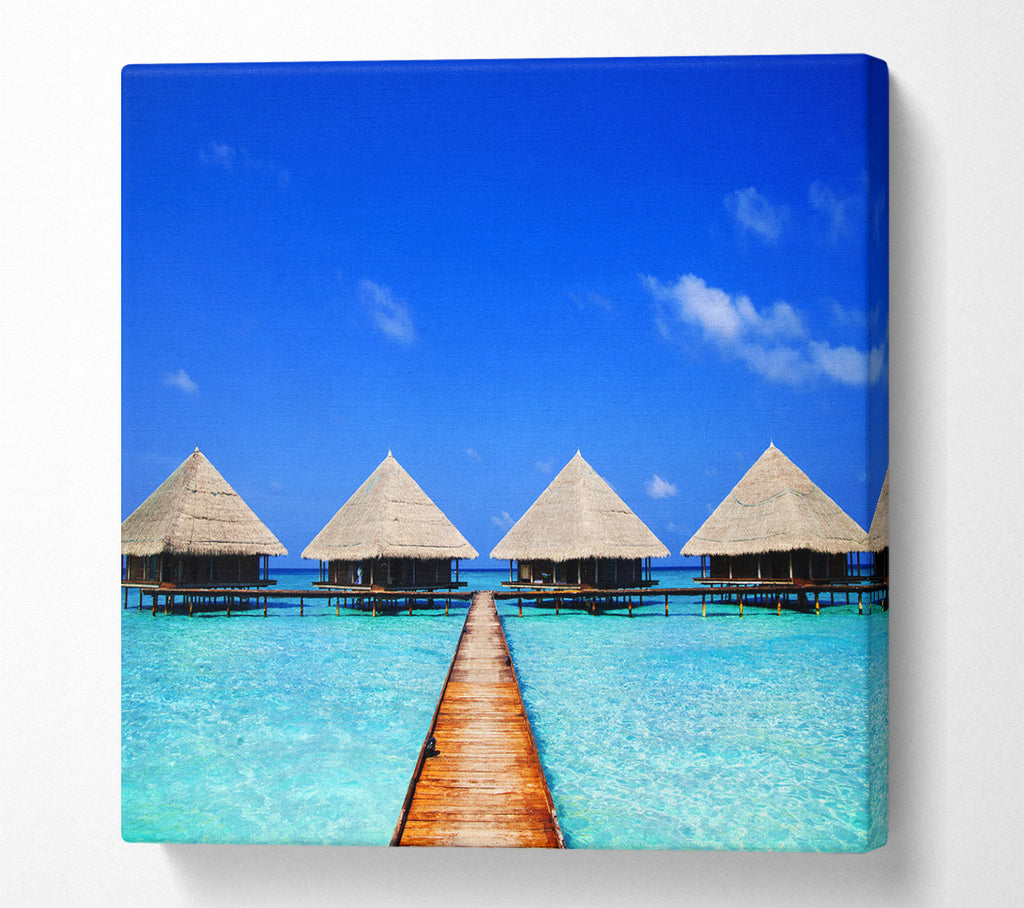 A Square Canvas Print Showing Lovers Retreat Square Wall Art
