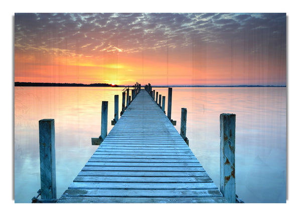 Peaceful Boardwalk Skies