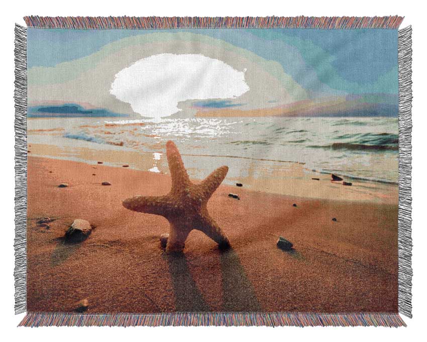 Starfish Sun Glow Woven Blanket