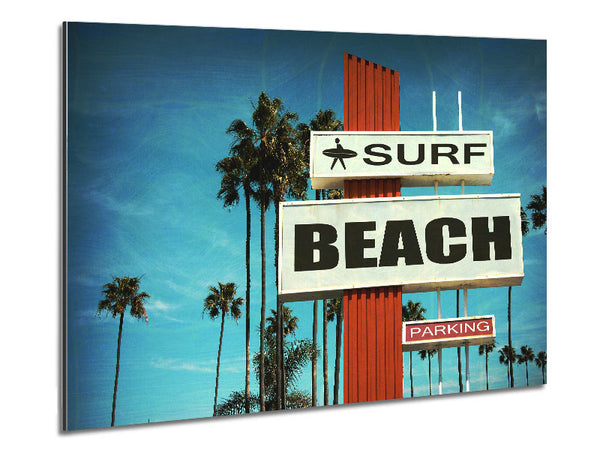 Retro Surf Metal Print