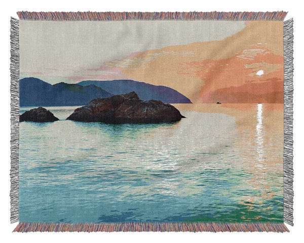 Monuments Of The Ocean Woven Blanket