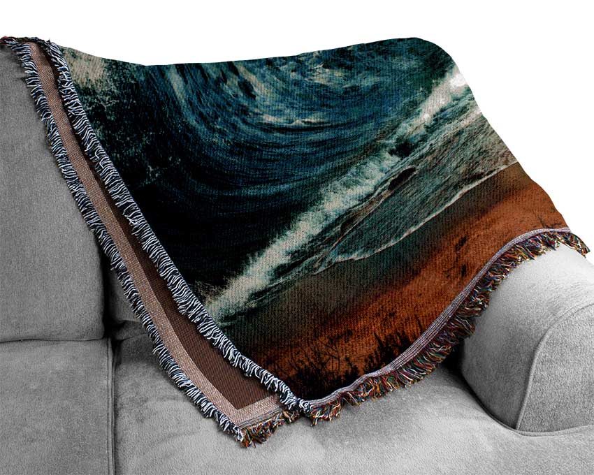 The Ocean Parts Woven Blanket