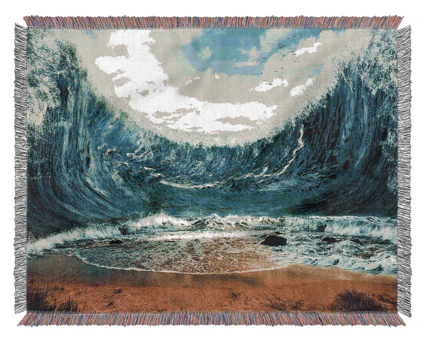 The Ocean Parts Woven Blanket