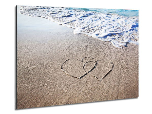 Two Hearts As One Metal Print