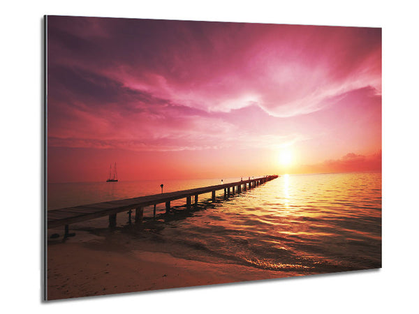 Sailboat Ocean Metal Print