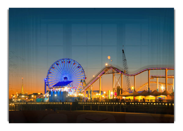 Santa Monica Pier At Dusk