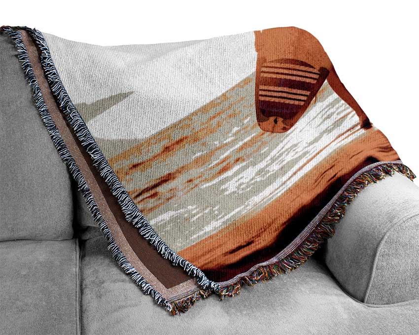 Surfers Sunrise Woven Blanket