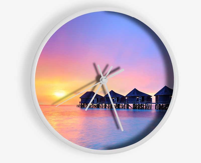 At The End Of A Hard Day Clock - Wallart-Direct UK