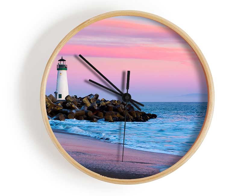 Sailboat Lighthouse Clock - Wallart-Direct UK