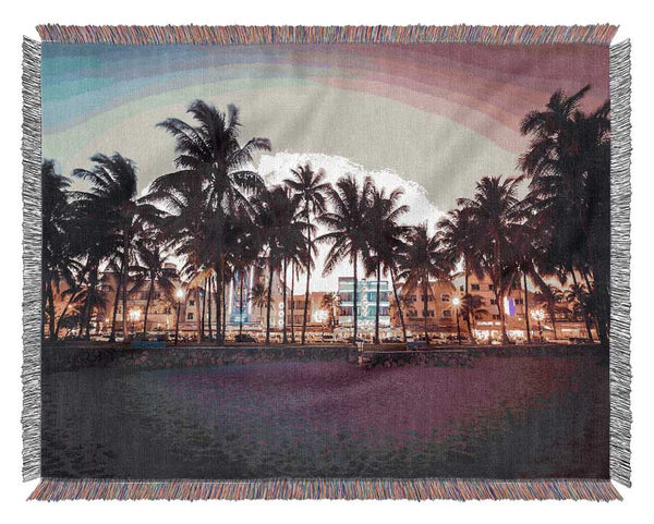Miami Dusk Woven Blanket