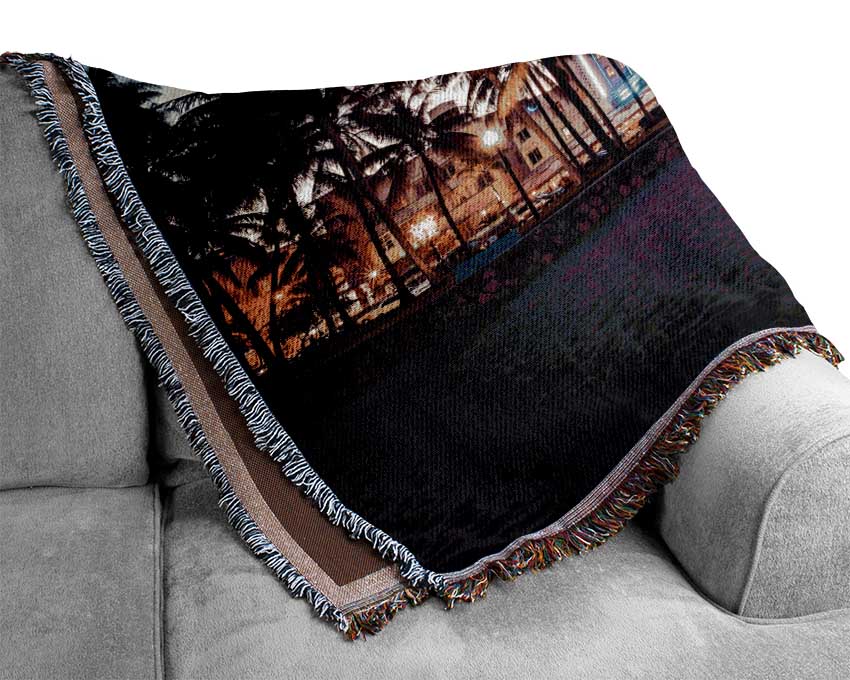 Miami Dusk Woven Blanket