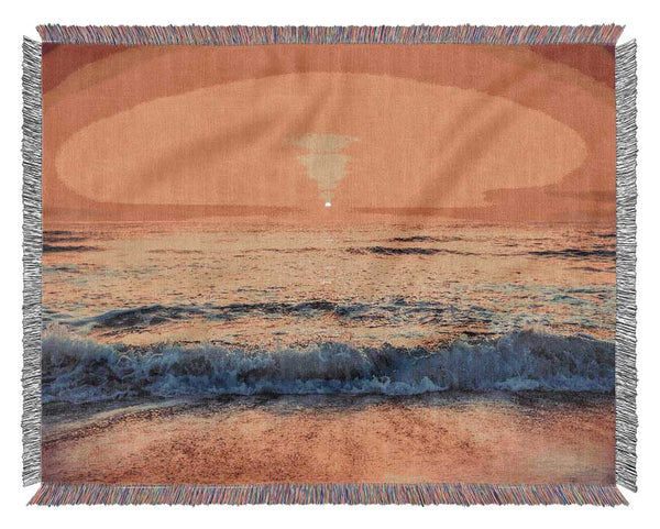 Ocean Sunset Woven Blanket