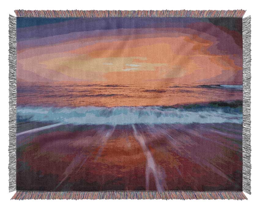 Stunning Ocean Movement Woven Blanket