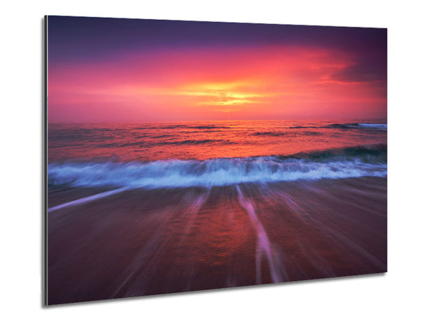 Stunning Ocean Movement Metal Print