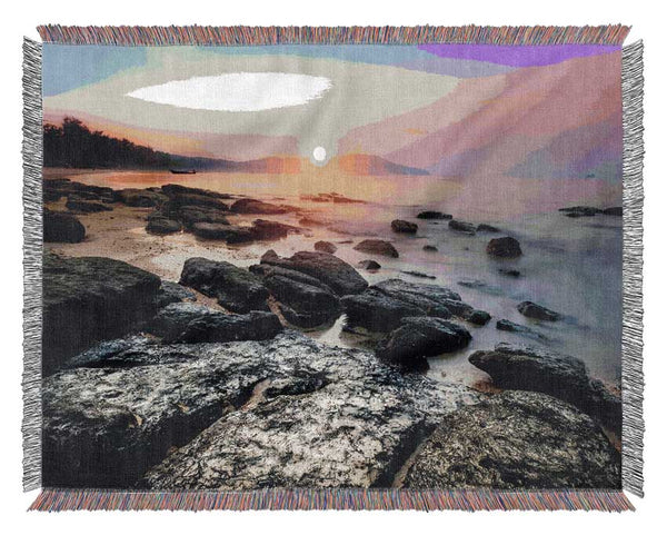 Ocean Rock Beauty Woven Blanket