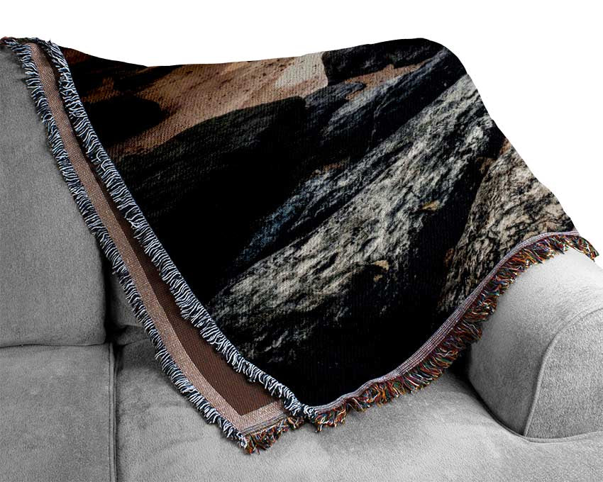 Ocean Rock Beauty Woven Blanket