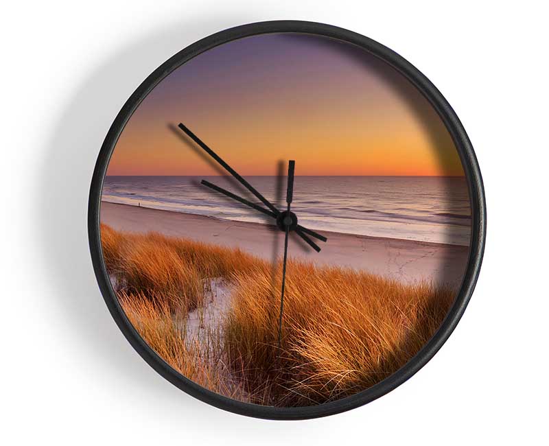 Sand Dune Sunset Clock - Wallart-Direct UK