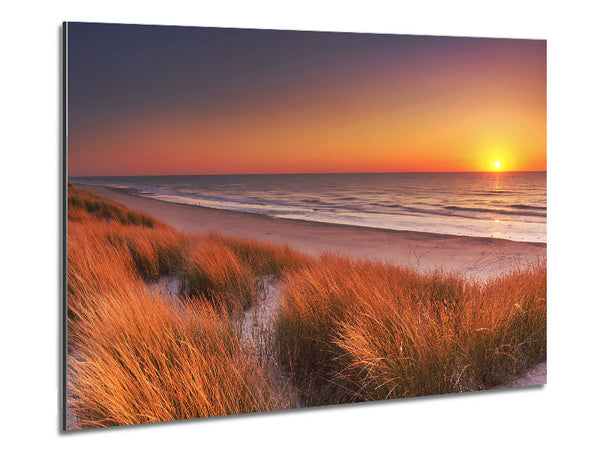 Sand Dune Sunset Metal Print