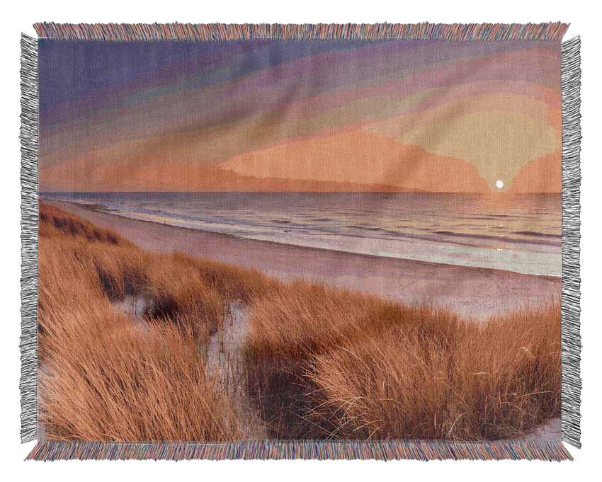 Sand Dune Sunset Woven Blanket