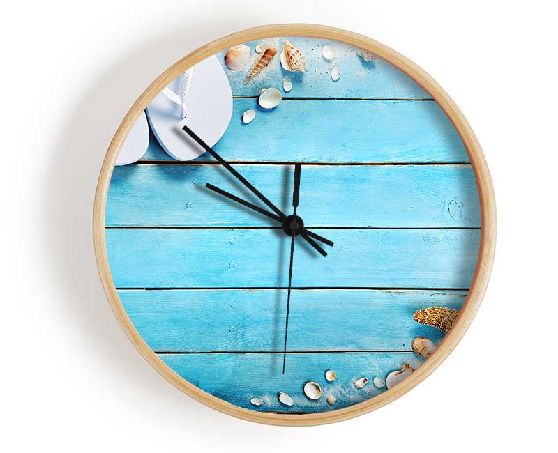 Bringing The Beach Home Clock - Wallart-Direct UK