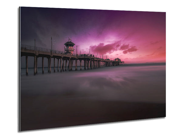 Stars In The Pink Skies Metal Print