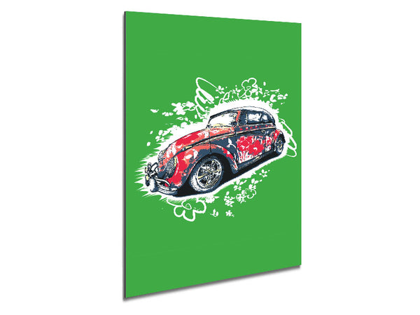 Flower Power VW Beetle