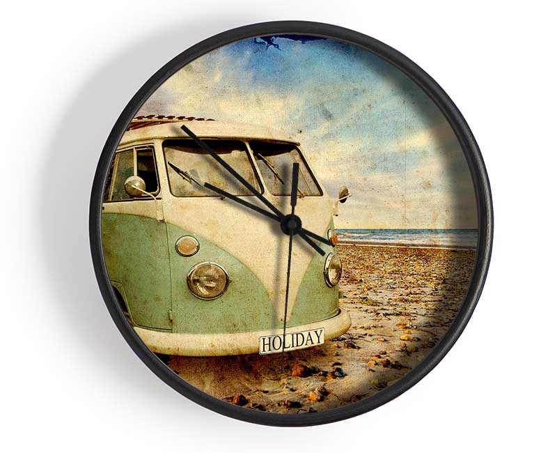 Surfs Up VW Camper Van Clock - Wallart-Direct UK