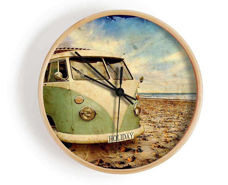 Surfs Up VW Camper Van Clock - Wallart-Direct UK
