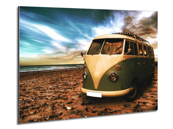 VW Camper Van Grün