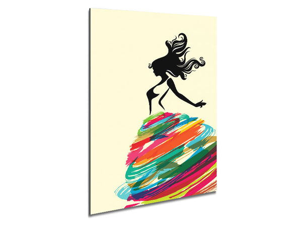 Rainbow Dancer Metal Print