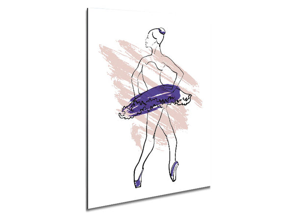 Purple Ballerina 1 Metal Print