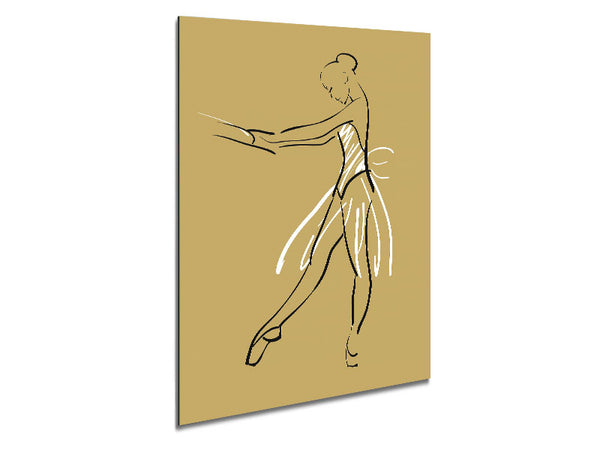 Beigeweiße Ballerinas 3