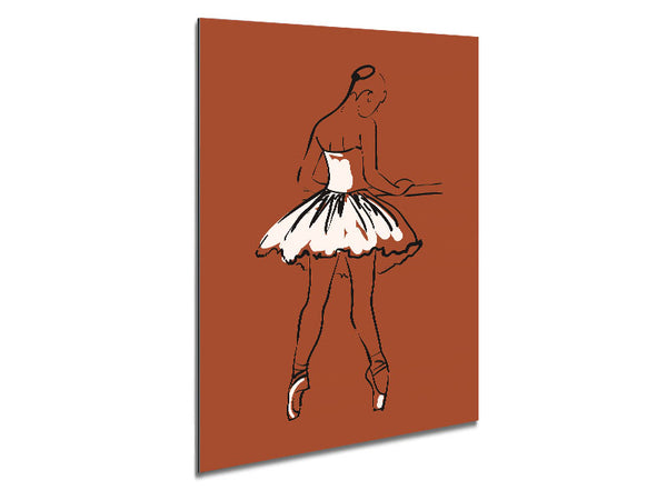 Brown Ballerina 2 Metal Print