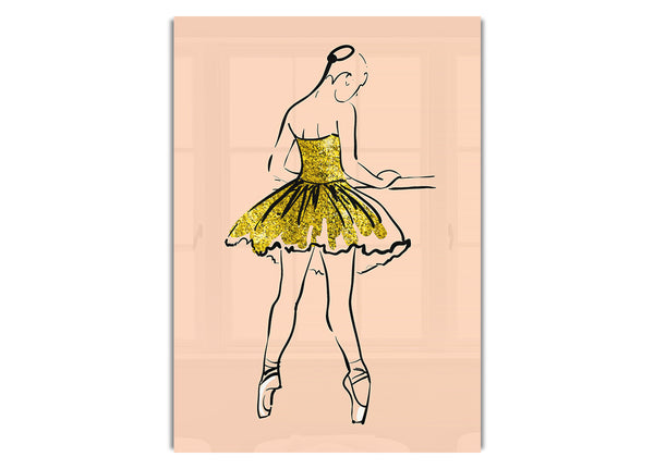 Goldene rosa Ballerina 2