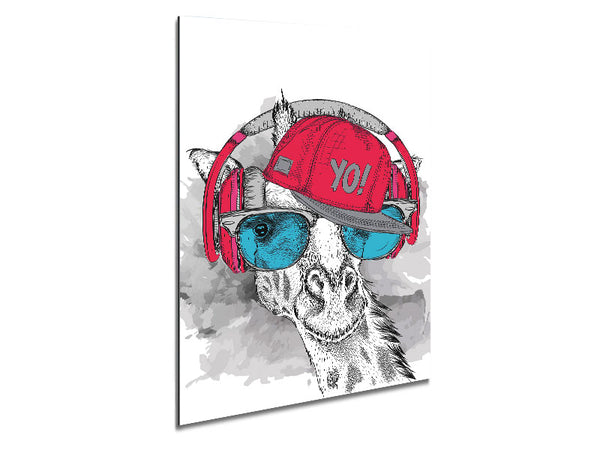 Gordon The GiraffeA Metal Print