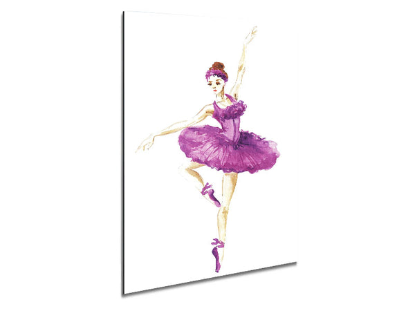 Purple Ballerina 4 Metal Print