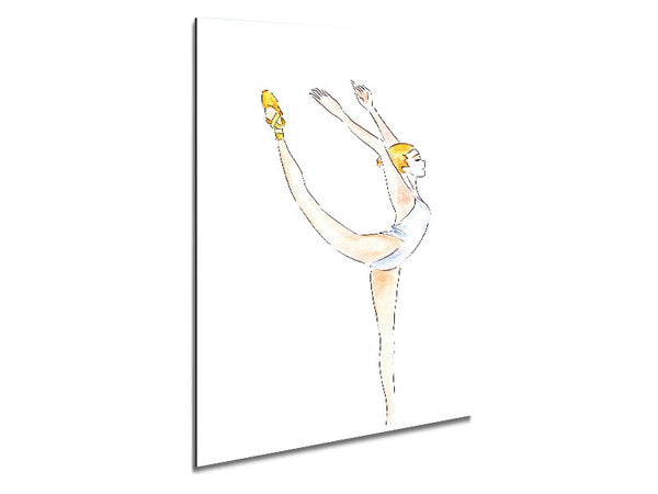 White Ballerina 1 Metal Print