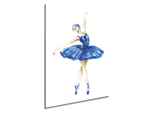 Blue Ballerina 4 Metal Print