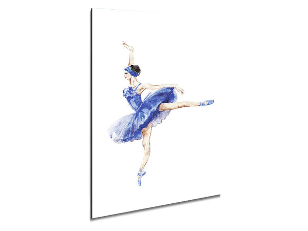 Blue Ballerina 8 Metal Print