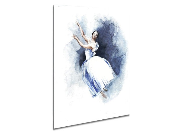 White Ballerina 6 Metal Print