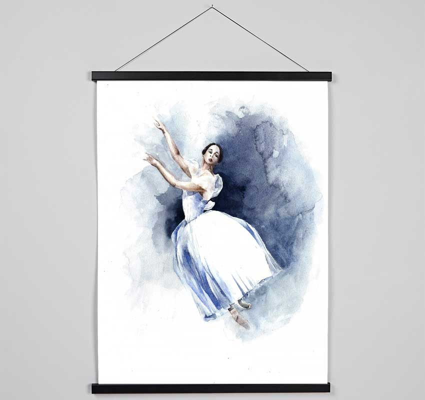 White Ballerina 6 Hanging Poster - Wallart-Direct UK