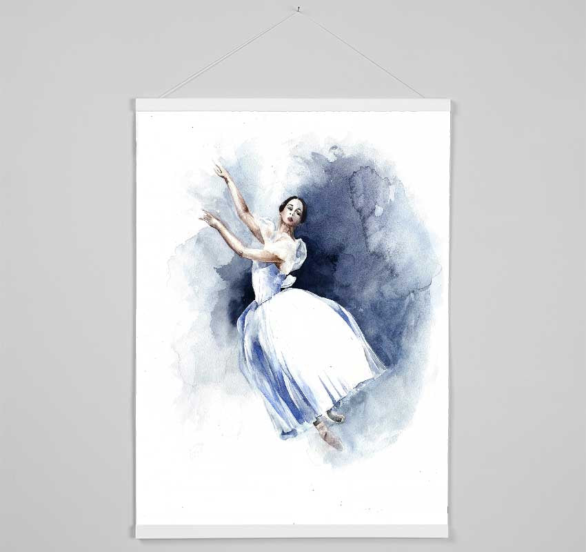 White Ballerina 6 Hanging Poster - Wallart-Direct UK