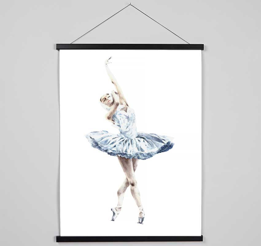 White Ballerina 3 Hanging Poster - Wallart-Direct UK