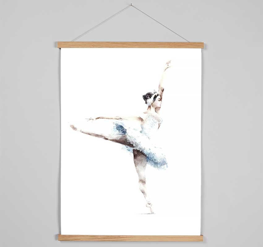 White Ballerina 4 Hanging Poster - Wallart-Direct UK