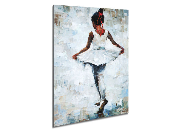 White Ballerina 5 Metal Print