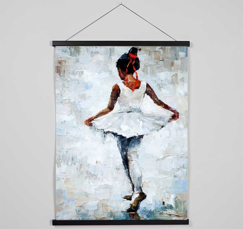 White Ballerina 5 Hanging Poster - Wallart-Direct UK