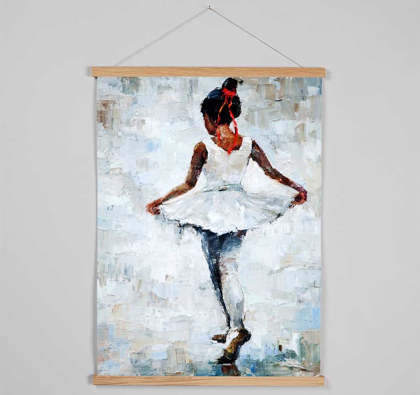 White Ballerina 5 Hanging Poster - Wallart-Direct UK