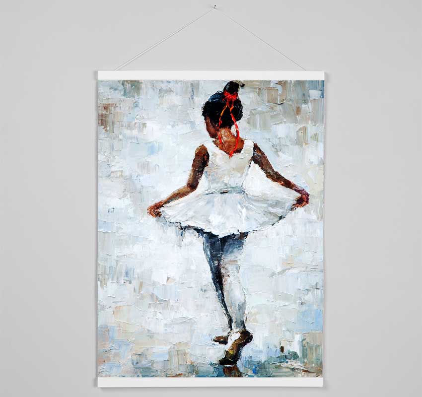 White Ballerina 5 Hanging Poster - Wallart-Direct UK