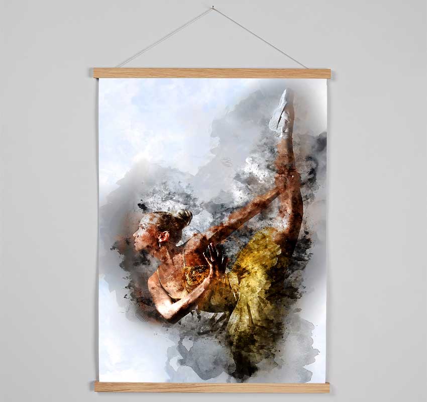 Golden Ballerina 2 Hanging Poster - Wallart-Direct UK